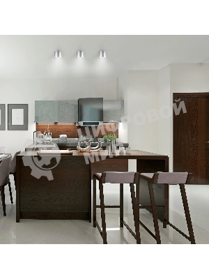 Светильник Gauss Хром/Сатин LED накладной с рассеивателем 10W 4100K 88х75мм 1/30