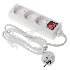 Сетевой фильтр Buro BU-PS3.1/W 1.5 м, 3 розетки, белый (пакет ПЭ)