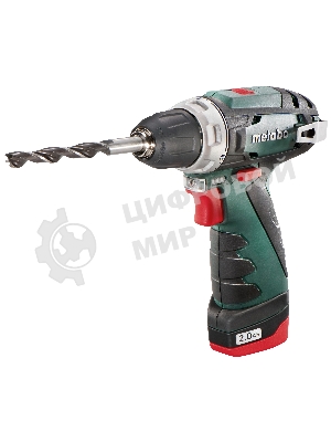Дрель-шуруповерт Metabo PowerMaxx BS 600080500, 12 В, 2 Ач, 34 Нм, щеточный