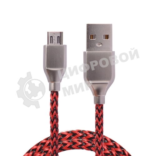 Кабель USB ACD-Titan MicroUSB - USB-A Нейлон, 1м, красно-черный