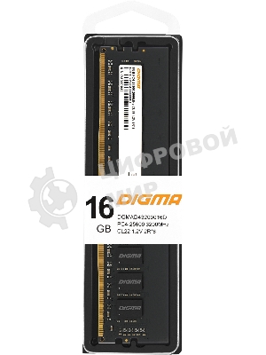 Оперативная память Digma, DDR4, 16GB (1x16 GB), 3200 MHz, CL22, DIMM