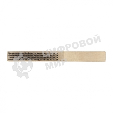 Щетка зачистная 4-х рядная Сибртех закаленная прямая проволока с деревянной ручкой