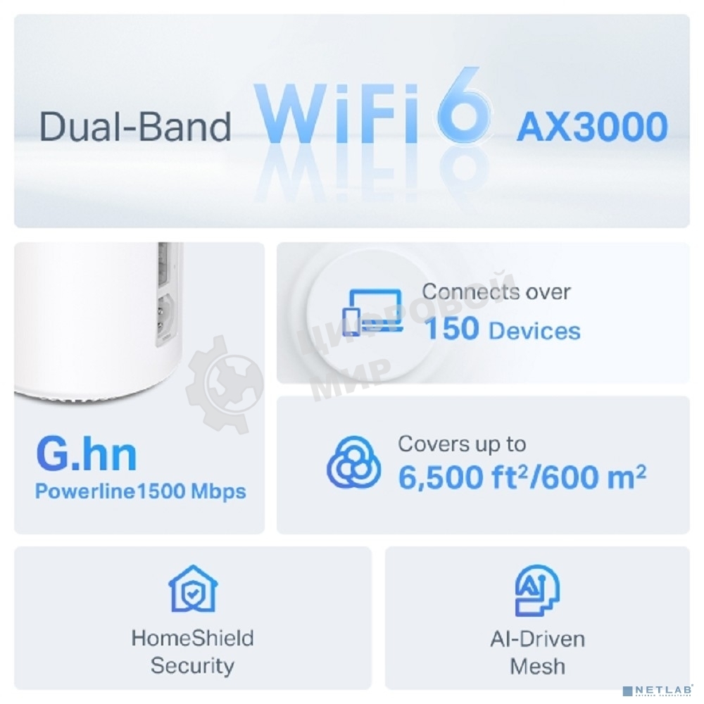 Домашняя Mesh Wi-Fi система TP-Link Deco PX50(3-pack)