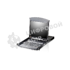 Переключатель электронный ATEN 16P CAT5 HIGH DENSITY DUAL RAIL LCD OVER