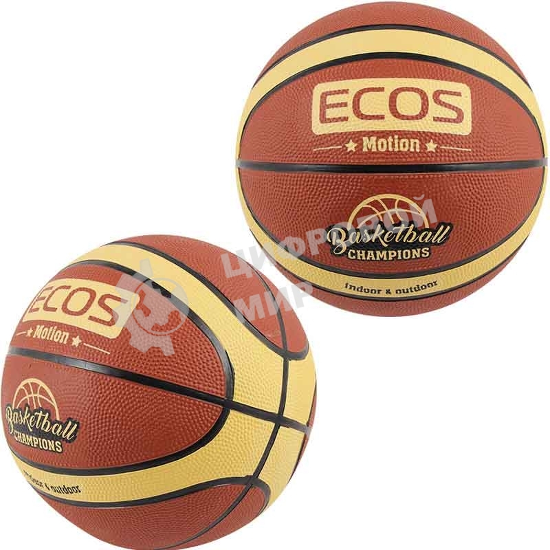 Ecos Мяч баскетбольный ECOS MOTION BB105 (№7, 2 цвета,12 панелей)