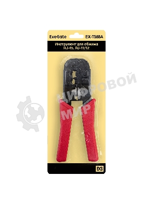 Инструмент ExeGate EX293158RUS EX-T568A для обжима RJ-45, RJ-11/12