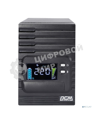 Источник бесперебойного питания Powercom Smart King Pro+ SPT-1000-II LCD 800Вт 1000ВА черный