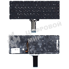 Клавиатура для ноутбука Lenovo Ideapad 100S-14IBR черная с подсветкой