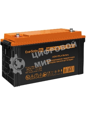 Аккумуляторная батарея ExeGate EX282989RUS HR 12-120 (12V 120Ah, под болт М8)