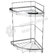 Полка угловая двухъярусная Рыжий кот COZY-CR-2, размер: 24,5*24,5*38см