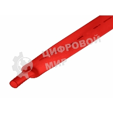 Термоусаживаемая трубка Rexant 22,0/11,0 мм, красная, упаковка 10 шт. по 1 м