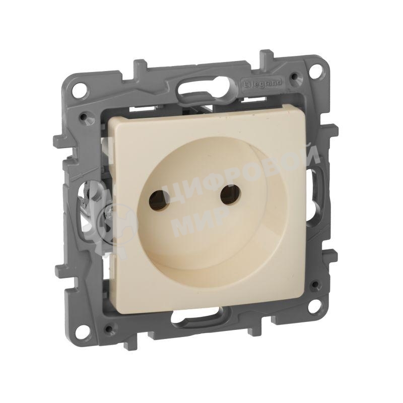 Розетка 2К винты, сл. кость ETIKA 