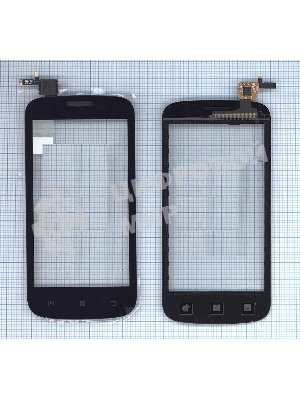Сенсорное стекло (тачскрин) для Lenovo A760 черное