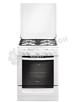 Плита газовая Gefest ПГ 6100-01 белый, конфорок 4 шт, духовка 52 л, 60 см x 85 см x 60 см