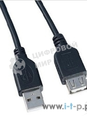 Кабель PERFEO USB2.0 A вилка - А розетка, 1 м. (U4502)