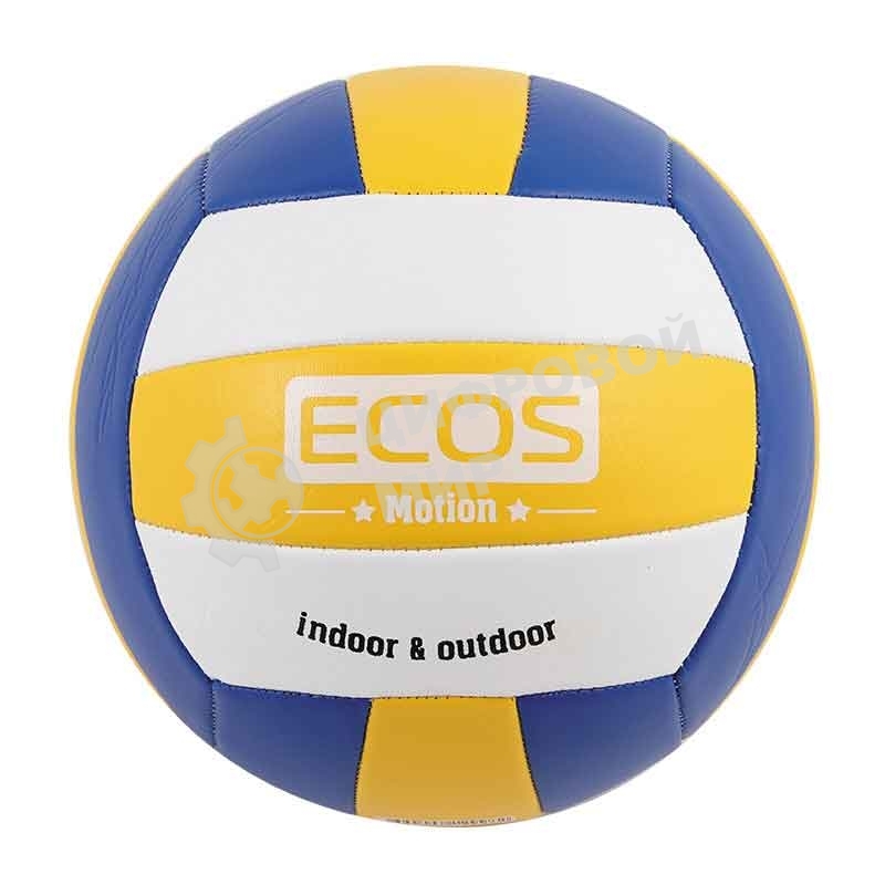 Ecos Мяч волейбольный ECOS MOTION VB103 (№5, 3-цвет., машин.сшивка, ПВХ)