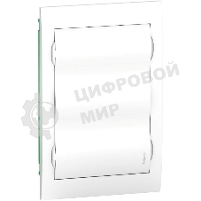 Бокс СП Easy9 встраив. с бел. двер. 3 ряда по 12мод IP40 IK07 80А 2 клеммы SchE