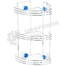 Полка угловая трехъярусная Рыжий кот W2672С 