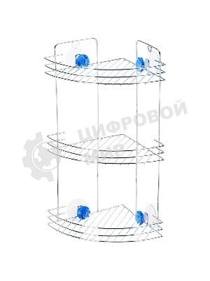 Полка угловая трехъярусная Рыжий кот W2672С 