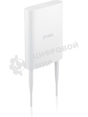 Гибридная уличная точка доступа Zyxel NebulaFlex NWA55AXE, 802.11a/b/g/n/ac/ax (2,4 и 5 ГГц), внешние антенны 2x2 (в комплекте), до 575+1200 Мбит/с, 1xLAN GE, защита от 4G/5G, без поддержки Captive po