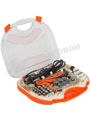 Прямошлифовальная машина (гравер) PATRIOT EE 111 с гибким валом, 140Вт, 210 насадок в комплекте, кейс