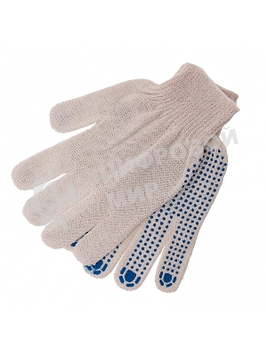 Перчатки трикотажные, с ПВХ точкой, 10 класс Россия