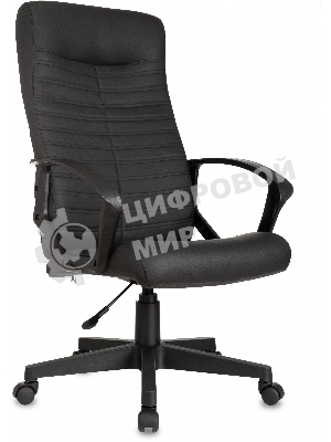Кресло Бюрократ CH-480LT черный, экокожа