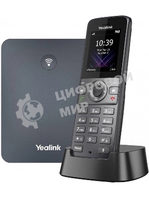 Система YEALINK W74P (база W70B+трубка W74H) до 10 SIP-аккаунтов, до 10 трубок на базу, до 20 вызовов, шт