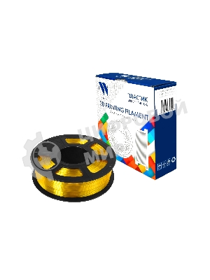 Филамент NVPrint PETG Clear Yellow Прозрачно-желтый для 3D печати диаметр 1.75мм масса 1 кг