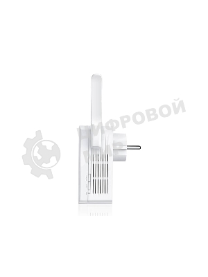 Сетевой адаптер TP-Link SOHO TL-WA860RE 300Mbps Wireless N Wall Plugged Range Extender with AC Passthrough, QCA(Atheros), 2T2R, 2.4GHz, 802.11b/g/n, 1 10/100Mbps LAN port, Range Extender button, Range Extender mode, suppo поставляется без кабеля RJ-45