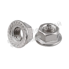 Гайка шестигранная М8 цинк. с фланцем DIN 6923 (уп.35шт) пакет Tech-Krep 141609