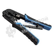 Инструмент ExeGate EX293156RUS EX-T568R для обжима RJ-45, RJ-11/12 для круглого кабеля с храповым механизмом