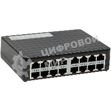 Коммутатор неуправляемый 16-портовый ORIGO OS1116/A1A 10/100 Мбит/с