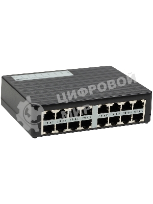 Коммутатор неуправляемый 16-портовый ORIGO OS1116/A1A 10/100 Мбит/с