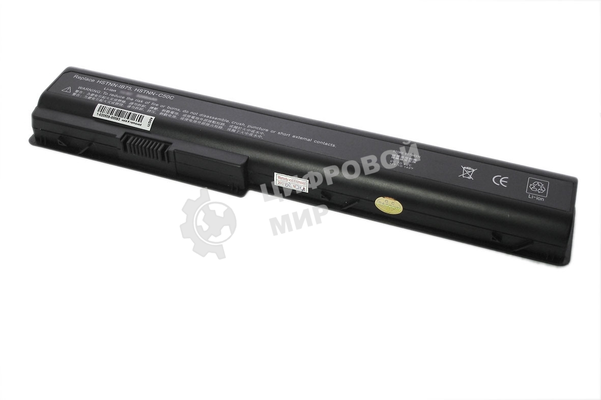 Аккумуляторная батарея для ноутбука HP Pavilion DV7, HDX18, Compaq CQ71 5200mAh 11,1V OEM черный