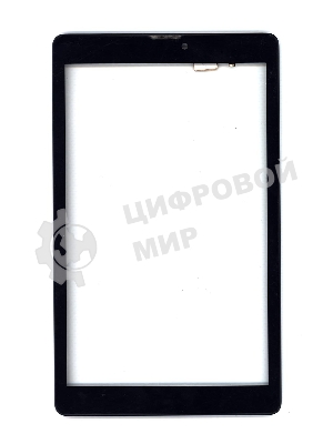 Сенсорное стекло (тачскрин) для Irbis TZ84, черное с рамкой