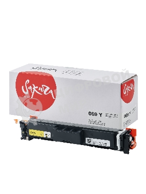 Картридж Sakura 069Y ECO (5091C002) для Canon I-Sensys LBP673Cdw/MF750C/MF725, желтый, 1900к. ECO (чип без счетчика копий)