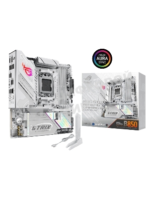 Материнская плата Asus ROG STRIX B850-G GAMING WIFI, AM5, AMD B850, 4xDDR5, 2xSATA, 4xM.2, 1xPCIe 5.0 x16, 1xHDMI, 1xDP, 1x2.5Gb LAN, Wi-Fi 7, Bluetooth 5.4, 1xUSB-C 20Gbps, 1xUSB-C 10Gbps, 2xUSB-A 10Gbps, 4xUSB-A 5Gbps, 2xUSB-A 2.0, 2x3.5 мм, 7.1, mATX