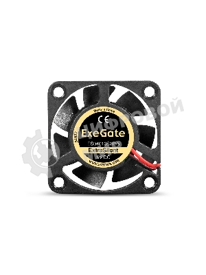 Вентилятор 5В DC ExeGate ExtraSilent ES04010S2P-5 (40x40x10 мм, Sleeve bearing (подшипник скольжения), 2pin, 4500RPM, 22dBA)