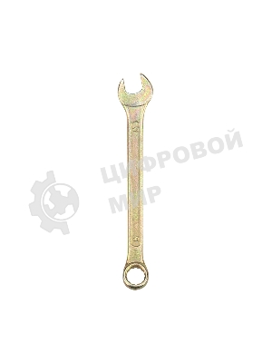 Ключ комбинированный Rexant 9 мм, желтый цинк