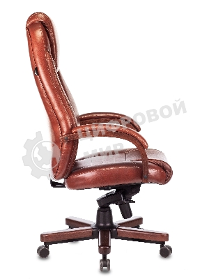 Кресло Бюрократ T-9923WALNUT Leather Eichel светло-коричневый, кожа