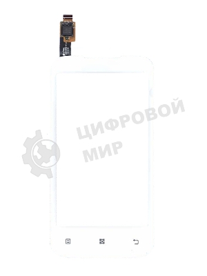 Сенсорное стекло (тачскрин) для Lenovo A376, белое
