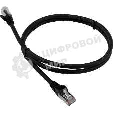 Патч-корд LANMASTER LAN-PC45/S6-2.0-BK FTP вилка RJ-45-вилка RJ-45 Cat.6 2м черный LSZH (уп.:1шт)