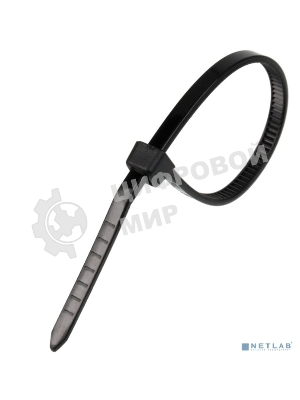 Стяжка нейлоновая Exegate EX253853RUS неоткрывающаяся CV-250B, 250 мм, упак. 100 шт черная