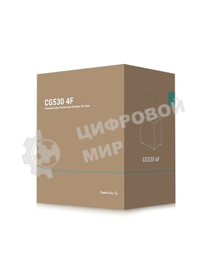 Компьютерный корпус Deepcool CG530 4F черный без БП ATX 2x120мм 2x140мм 2xUSB 2.0 1xUSB 3.0 audio bott PSU