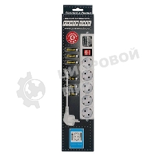 Сетевой фильтр Powercube SPG-B-15-WHITE 5 м, 5 розеток, белый, коробка