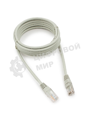 Патч-корд медный UTP Cablexpert PP10-3M cat.5e, 3м, литой, многожильный, серый