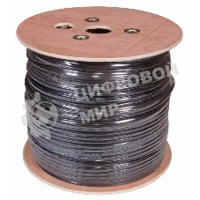 Кабель витая пара Rexant UTP 4PR 24AWG, cat.5e наружный (OUTDOOR) + ТРОС*1 (бухта 305 м)