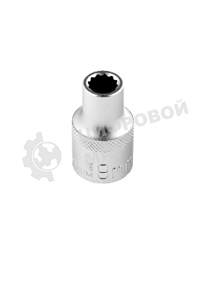 Головка торцевая Stels 9 мм, 12-гранная, CrV, под квадрат 1/2