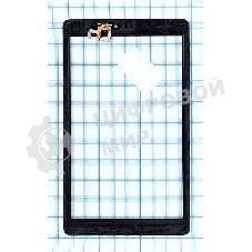 Сенсорное стекло (тачскрин) для Irbis TZ84, черное с рамкой